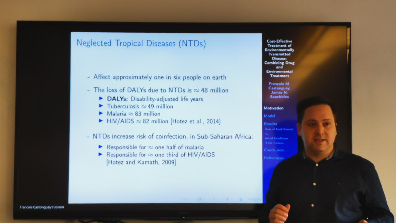 Frank is talking about the neglected tropical diseases (NTDs)