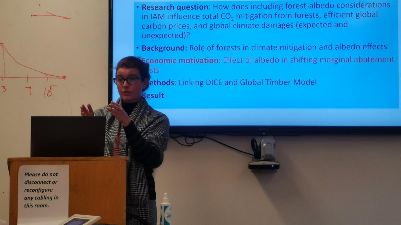 Emily is talking about the effect of albedo in shifting marginal abatement costs Emily is talking about the effect of albedo in shifting marginal abatement costs