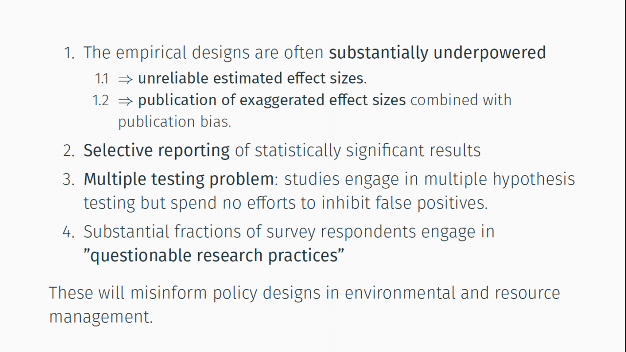 4 key findings of the paper highlight problems that the discipline needs to address.