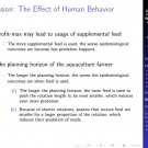 The effects of human behavior